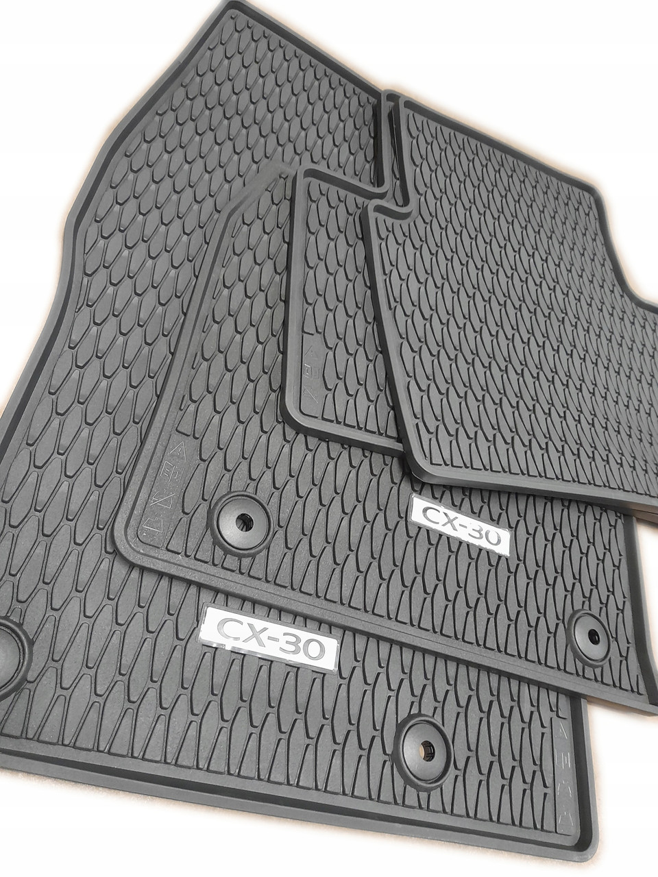 Килимки гумові з логотипом Mazda: CX-30 (комплект 4 шт.) Rubber mats, DFR5V0350A, фото 1