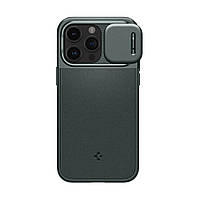 Чехол Spigen Optik Armor MagSafe для iPhone 15 Pro Abyss Green (ACS06739)
