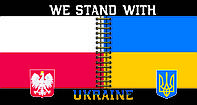 Прапор України - Польщі Postcardua Stand With Ukraine CPL-3