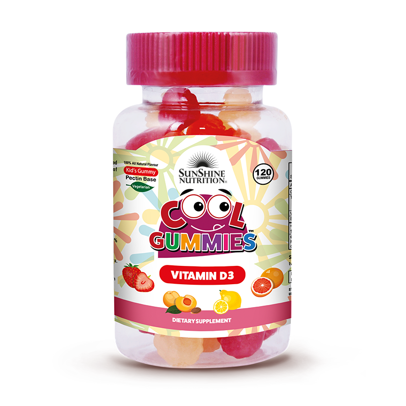 Вітаміни для дітей з вітаміном D3 Sunshine Nutrition Cool Gummies Vitamin D3 120 шт