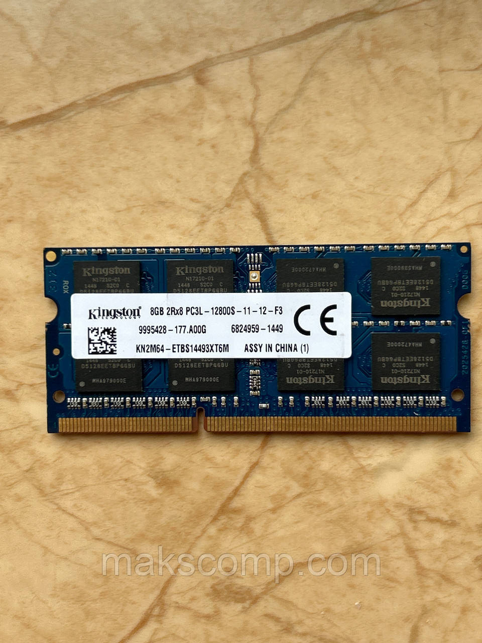 Пам'ять Kingston 8Gb So-DIMM PC3L-12800S DDR3-1600 1.35v/1/5v