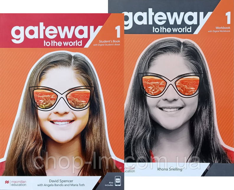 Комплект Gateway to the World for Ukraine 1/A1+ Student's Book with Student's App + Workbook / Підручник + зошит