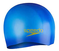 Шапочка для плавания Speedo PLAIN MOUD SILC CAP JU синий Діт OSFM