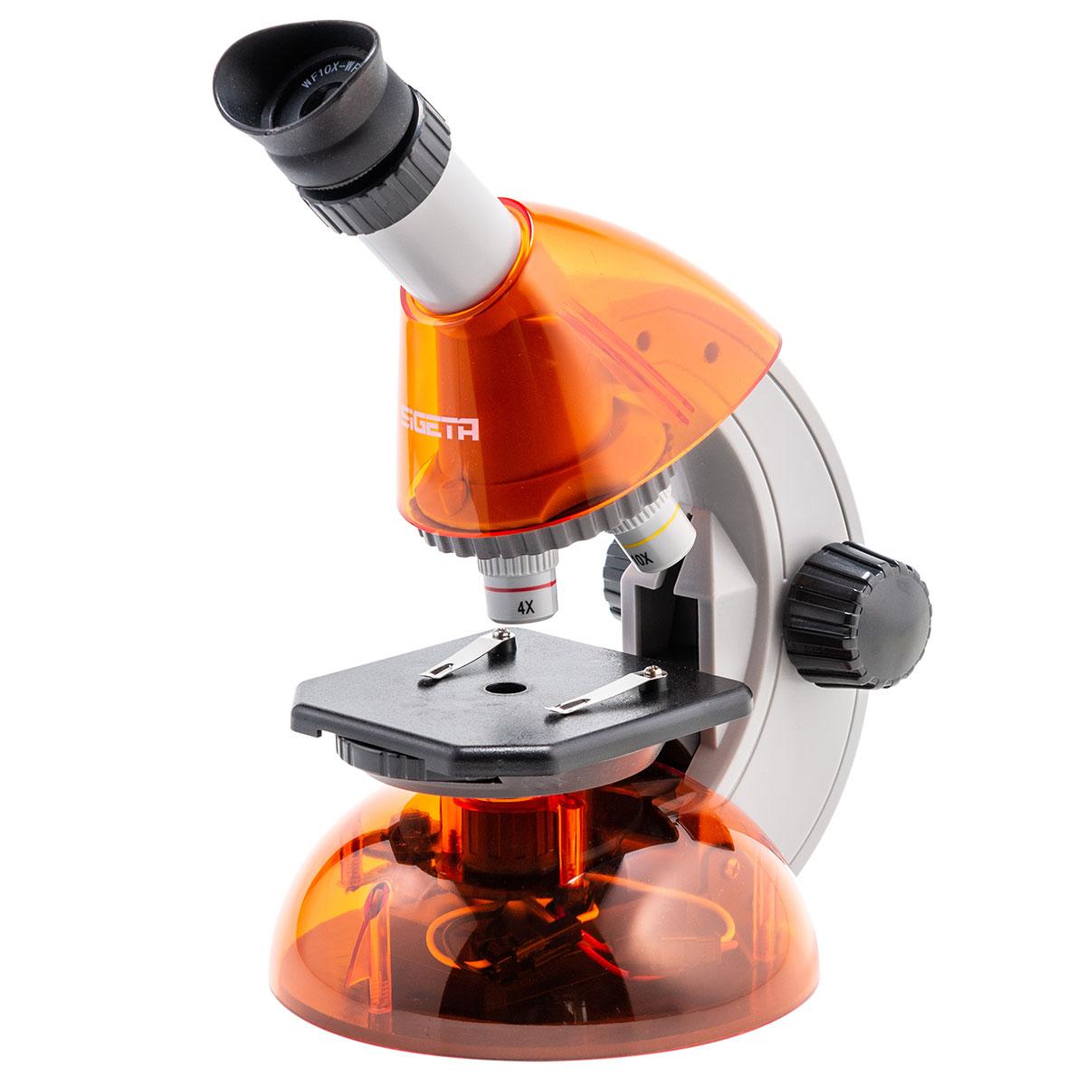 Дитячий мікроскоп SIGETA MIXI 40x-640x ORANGE (смартфон-адаптер)