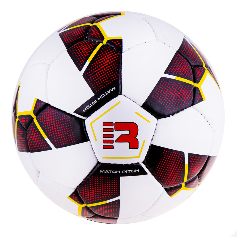 М'яч футбольний зшитий Grippy Ronex PRIDE R-201 №5 червоно-білий
