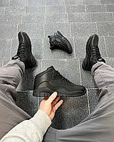 Зимние мужские кроссовки с мехом 40-45 спортивные мужские зимние кроссовки мех черные мужские ботинки зима