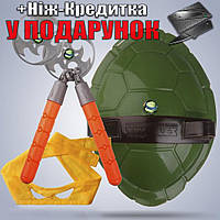 Бойовий набір Черепашки Ніндзя Мікеланджело маска панцир нунчаки сюрікени Мікеланджело Помаранчевий