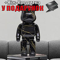 Фігурка Ведмедика Bearbrick колекційна 27 см Чорний