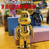 Брелок для ключей Мишка Bearbrick Золотой