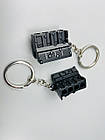 Брелок блок циліндрів 4х циліндровий металевий, брелок на ключі для водія, брелок металевий, фото 4