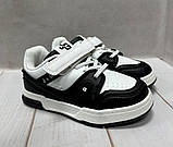 Дитячі кросівки Jong golf dc shoes white білі/чорні р31-35, фото 4