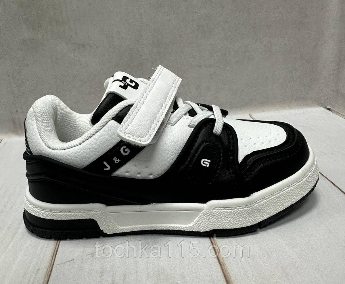 Дитячі кросівки Jong golf dc shoes white білі/чорні р31-35