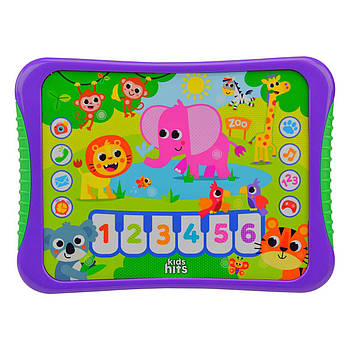 Планшет інтерактивний Kids Hits Мій веселий ZOO (20 звуків, 28 мелодій, 10 віршів, українською) KH01/005