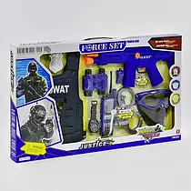 Набір поліцейського іграшковий дитячий-автомат, звук, світло, жилет, маска 34290