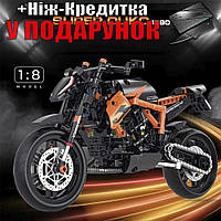 Модель мотоцикла збірна Super Duke 1290 579 деталей Супер Дюк Чорний, помаранчевий