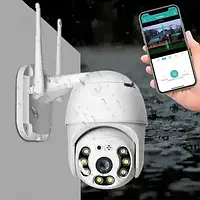 Камера для відео спостереження вулична поворотна IP з WIFI CAMERA CAM 6