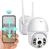 Камера для відео спостереження вулична поворотна IP з WIFI CAMERA CAM 6, фото 3