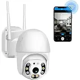 Камера для відео спостереження вулична поворотна IP з WIFI CAMERA CAM 6, фото 7