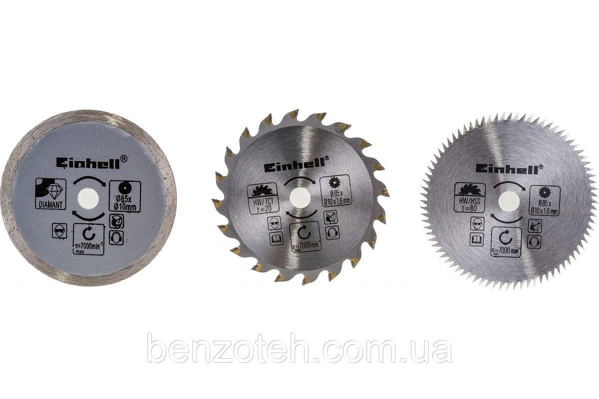 Набор дисков для роторайзера Einhell (6 штук, 85х10 мм.)