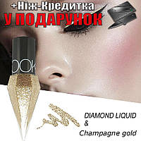 Підводка для очей Diamond Shining рідка водостійка 05 Золотий