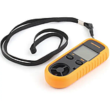 Цифровой анемометр GM-816 / TAM816 Mini с измерением температуры, диапазон 0,7 до 30 м/с, фото 3