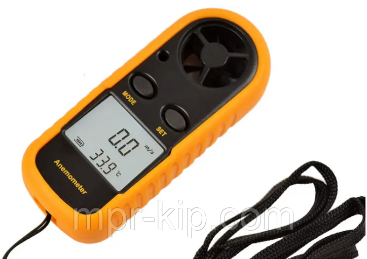Цифровой анемометр GM-816 / TAM816 Mini с измерением температуры, диапазон 0,7 до 30 м/с, фото 1