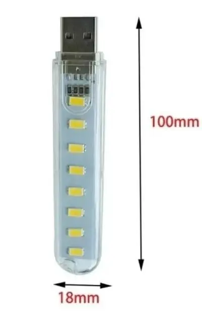 Світлодіодна лампа USB LED 8 SMD 5730 — яскравий