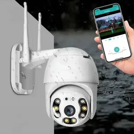 Wifi камера відеоспостереження Поворотна IP камера зовнішня | Компактна відеокамера