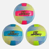 М`яч волейбольний M 48506 (60) "TK Sport", 3 види, матеріал м`який PVC, вага 280-300 грамів, розмір №5,