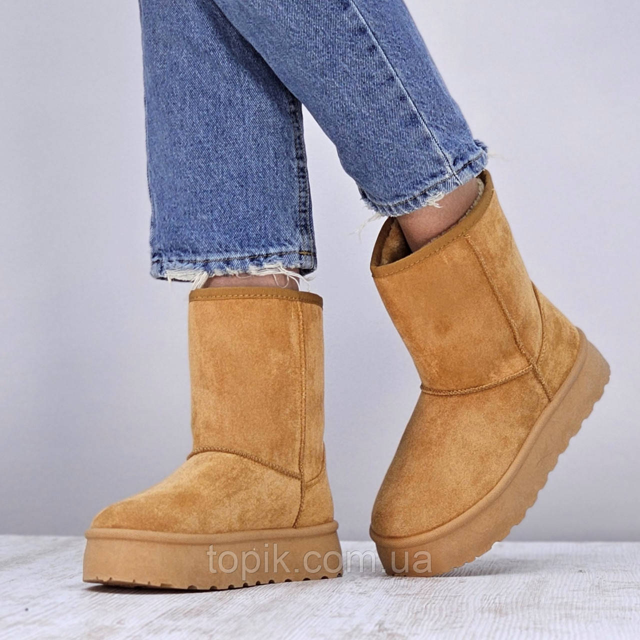 Уги жіночі високі руді рижі Уги женские высокие рыжие (Код: 3321)