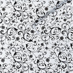 Самоклеюча плівка 0,45х10м х 0,07мм Білі вензелі (10175) SW-00000828