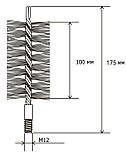 Щітка металева Savant 90 мм для чищення теплообмінника котлів і труб, фото 7