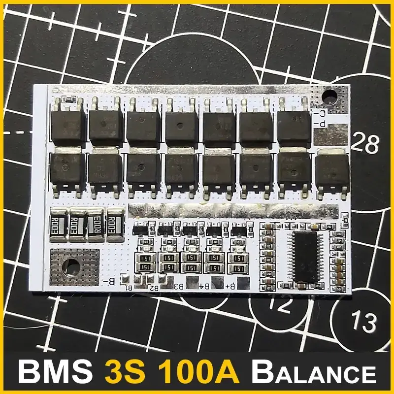 Захисна плата заряду Li-ion акумуляторів Digital BMS 3S 100A Балансувальна версія