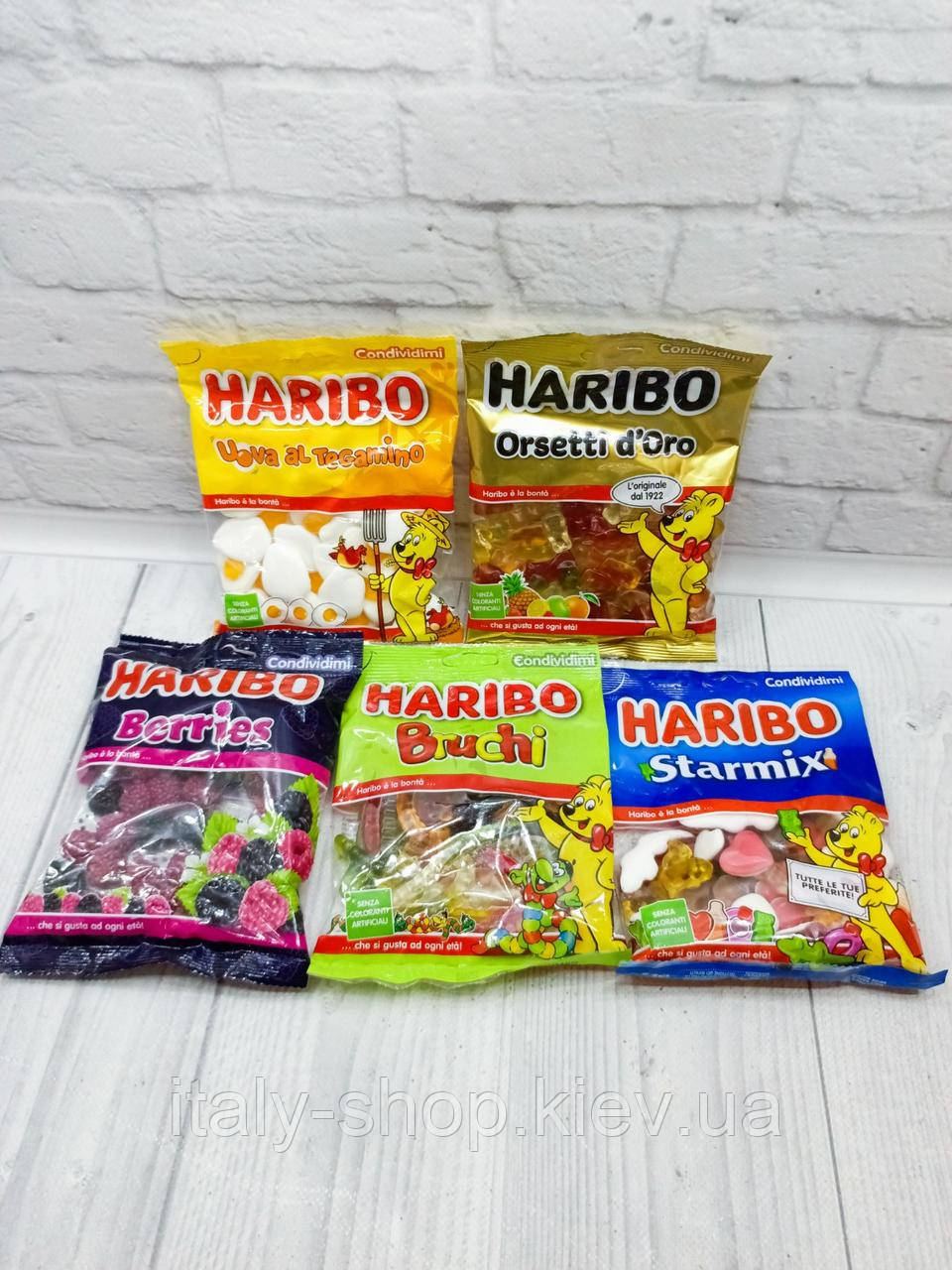 Желейні цукерки HARIBO в асортименті, 175 г, Італія