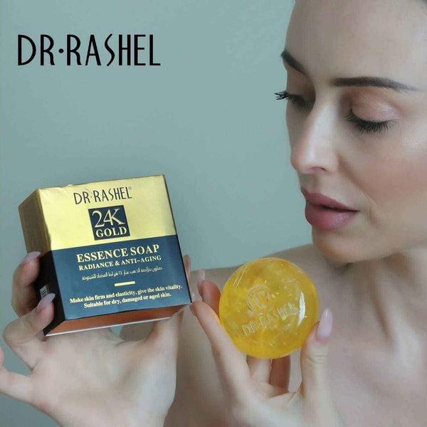 Розкішне мило з 24-каратного золота Dr.Rashel 24K Gold Essence Soap Radiance & Anti-Aging