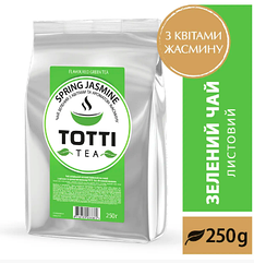 Зелений листовий чай 250г TOTTI Tea Spring Jasmine "Весняний жасмин"