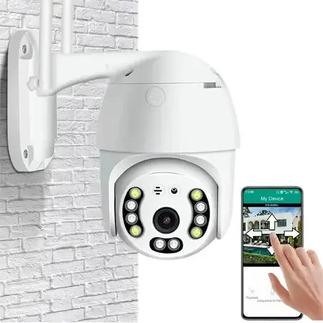 Камера відеоспостереження Wifi Поворотна та компактна відеокамера | Керування телефоном