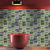 Самоклеюча поліуретанова плитка сіро-фіолетова мозаїка 305х305х1мм SW-00001194, фото 2