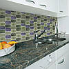 Самоклеюча поліуретанова плитка сіро-фіолетова мозаїка 305х305х1мм SW-00001194, фото 3