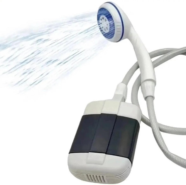 Портативний душ, кемпінговий з помпою на акумуляторі USB Travel shower 2200 мАг