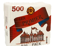 Салфетки LUX PRIMIER однослойные 500шт