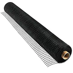 Сітка для захисту від птахів чорна комірка 16х19 мм ширина 2 м на метраж Intermas Іспанія