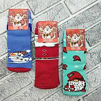 Шкарпетки дитячі середні зимові з махрою р.16-18 новорічні асорті STYLE LUXE 20037383