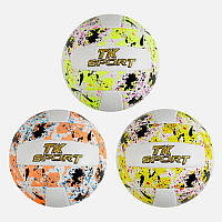 М`яч волейбольний C 60978 (60) "TK Sport" 3 види, матеріал м`який PVC, вага 280-300 грамів, розмір №5,