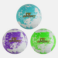 М`яч волейбольний C 60986 (60) "TK Sport" 3 види, матеріал м`який PVC, вага 280-300 грамів, розмір №5,
