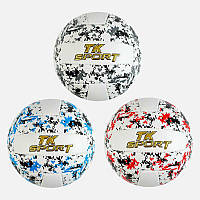 М`яч волейбольний C 60988 (60) "TK Sport" 3 види, матеріал м`який PVC, вага 280-300 грамів, розмір №5,