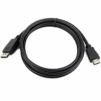 Відео-кабель Cablexpert DisplayPort (тато) - HDMI (тато), 1м Black