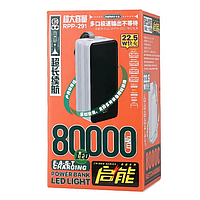 Power bank Remax RPP-291 80000 mAh PD3.0 + QC 22.5W Повербанк