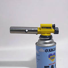 Газовий металевий пальник з п'єзопідпалом Sigma, портативний пальник з керамічним соплом