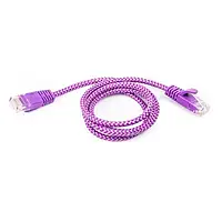 Патч-корд Viewcon NL009 Violet RJ-45, 1 м